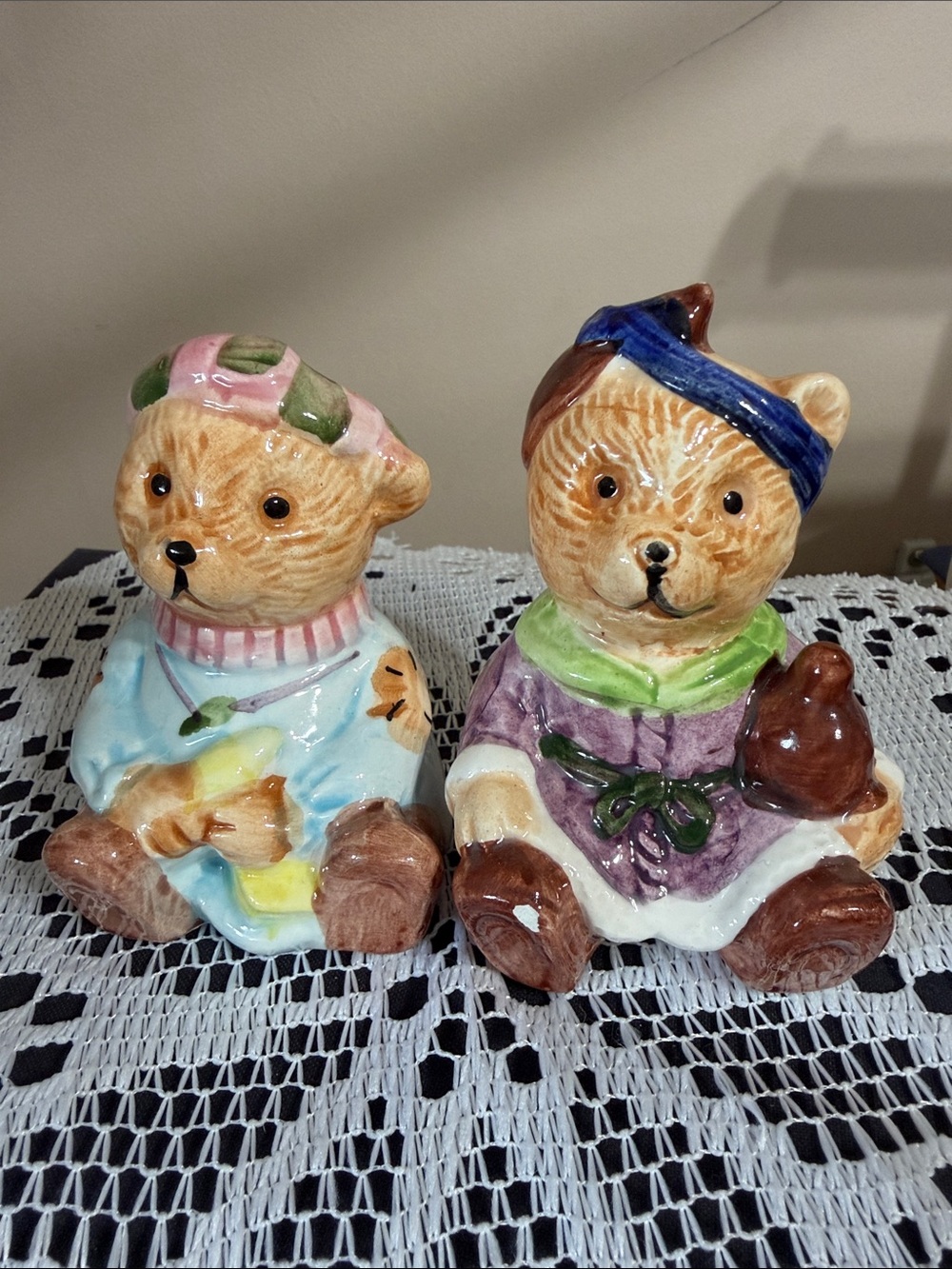 Bear Salt and Pepper Shakers with Stoppers